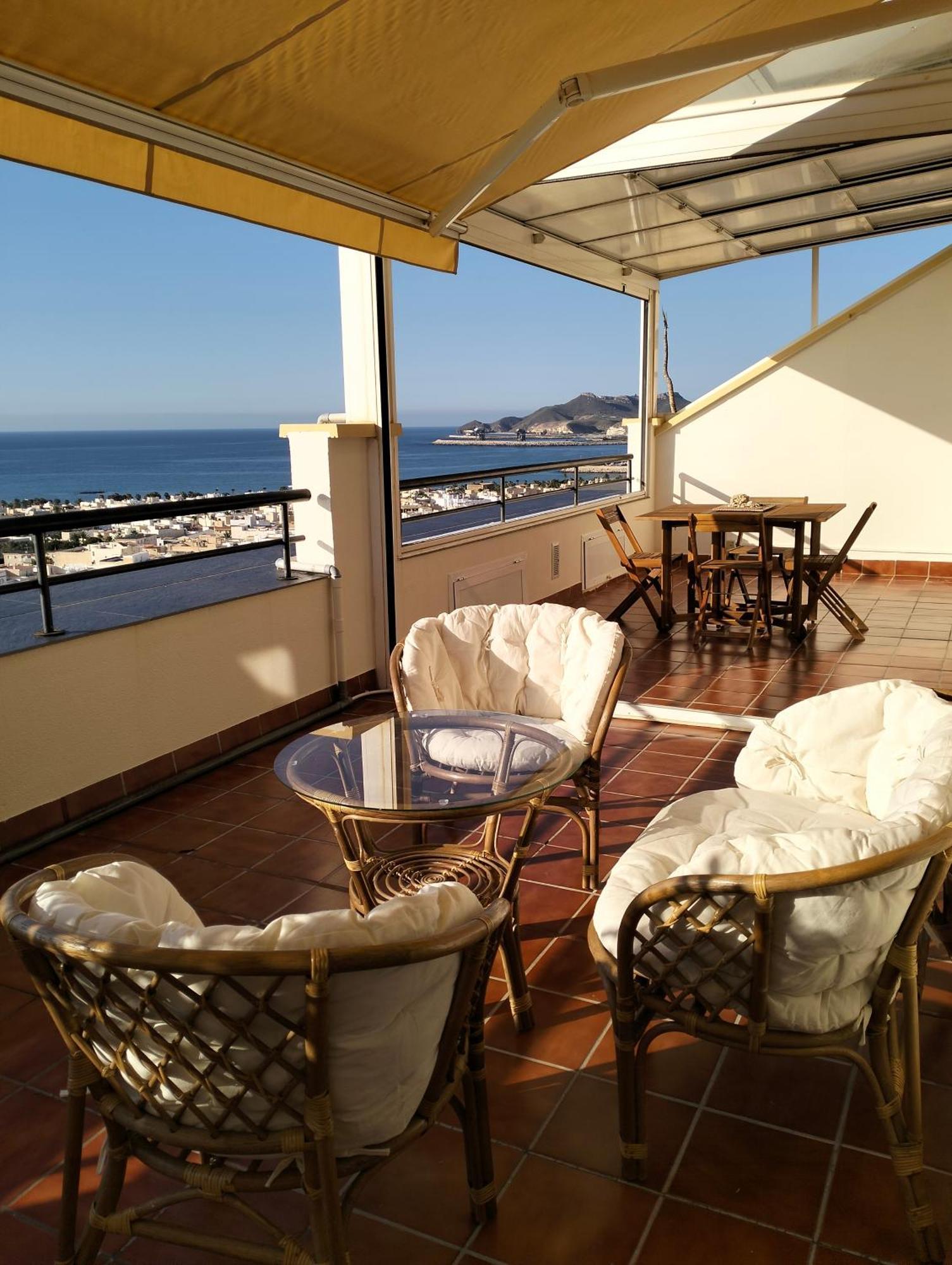 Fabuloso Atico Con Vistas Al Mar Carboneras Dış mekan fotoğraf